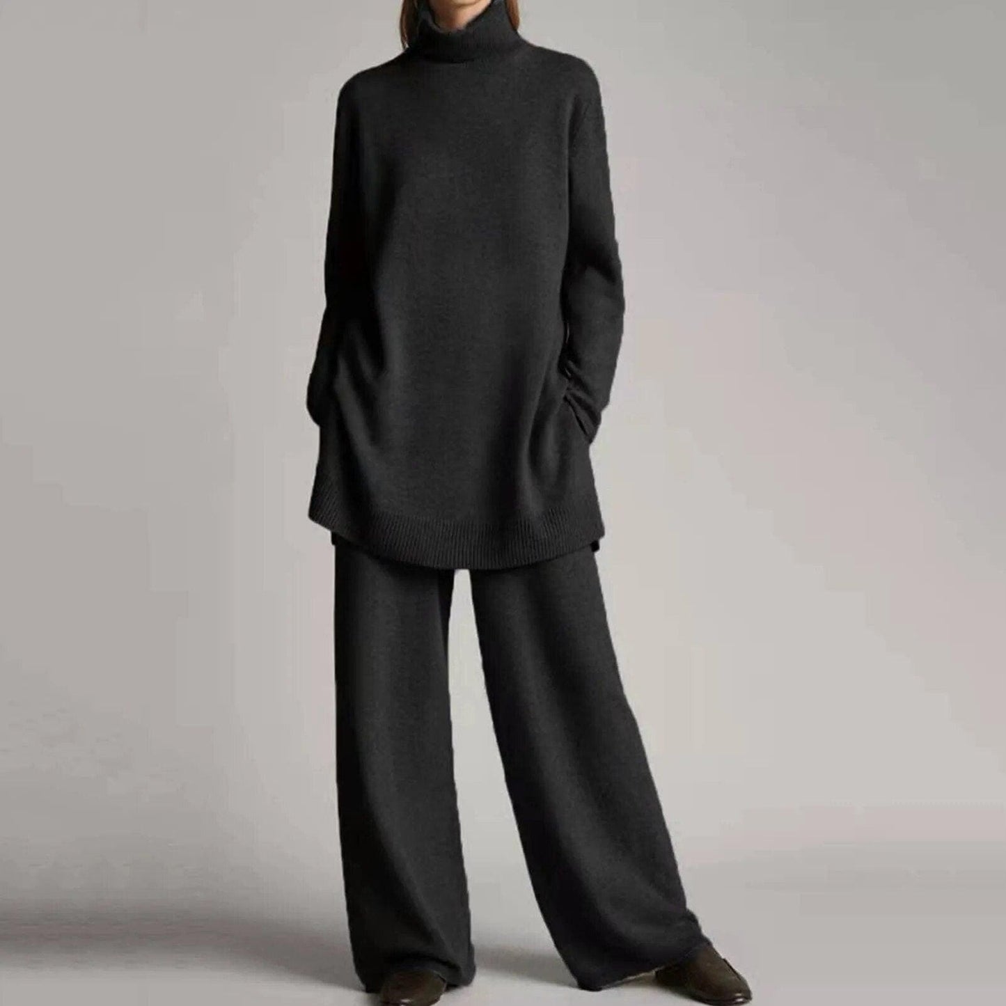Pull Cachemire Femme Élégant avec Col Rond