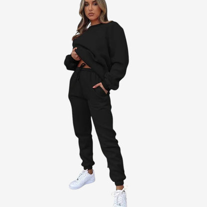 Ensemble Deux Pièces Femme Manches Longues et Pantalon Élastiqué