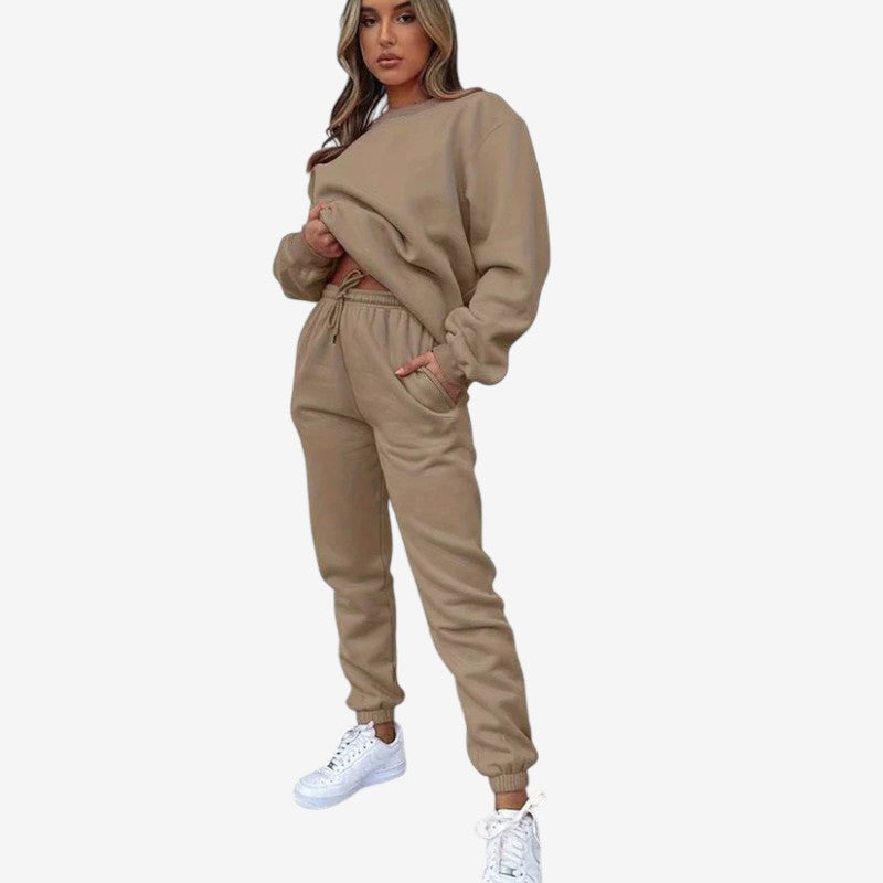 Ensemble Deux Pièces Femme Manches Longues et Pantalon Élastiqué