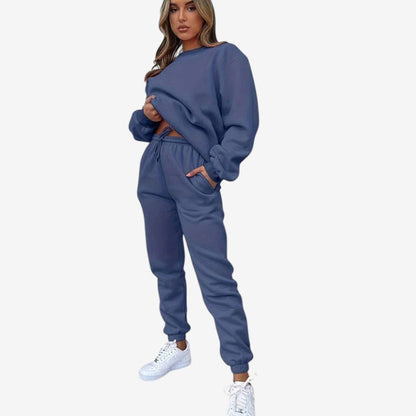 Ensemble Deux Pièces Femme Manches Longues et Pantalon Élastiqué