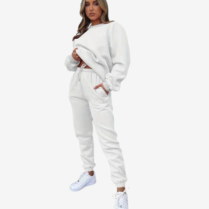 Ensemble Deux Pièces Femme Manches Longues et Pantalon Élastiqué