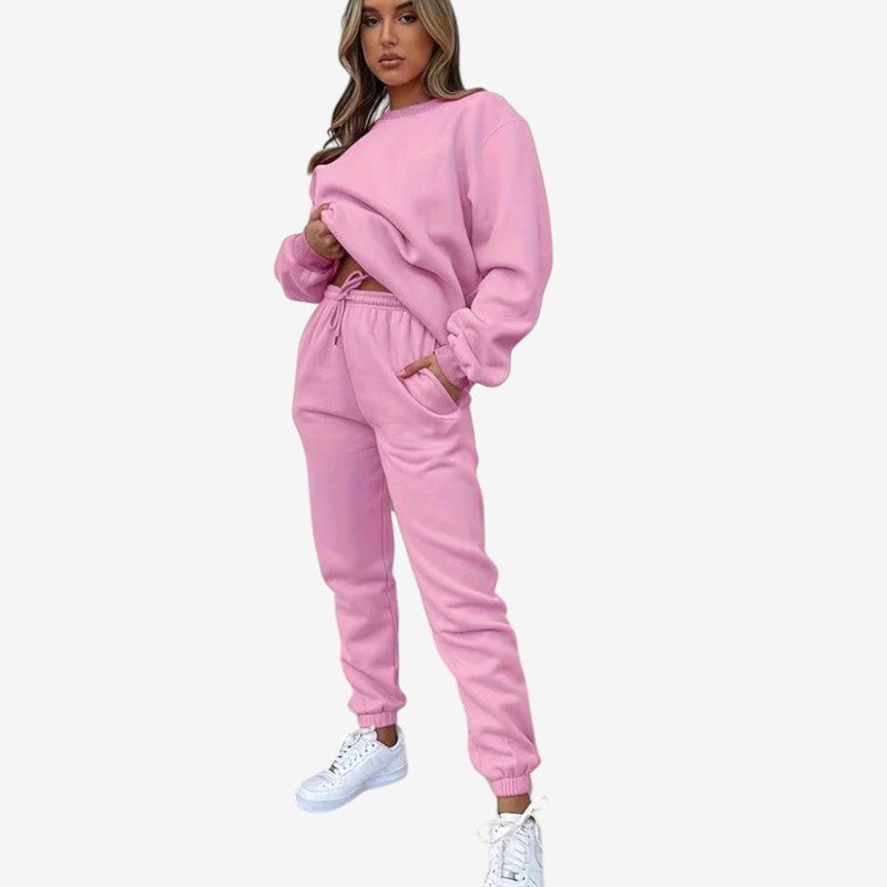 Ensemble Deux Pièces Femme Manches Longues et Pantalon Élastiqué - PanierRoyale