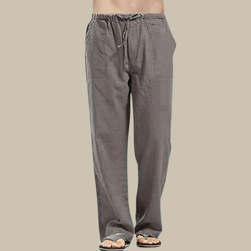 Pantalon Femme Linéaire Confort Élastique pour Été