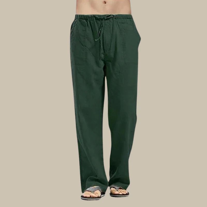 Pantalon Femme Linéaire Confort Élastique pour Été