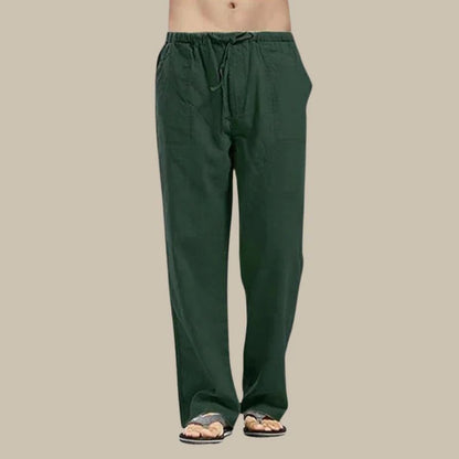 Pantalon Femme Linéaire Confort Élastique pour Été