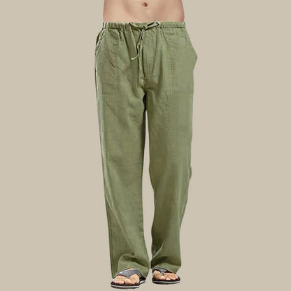 Pantalon Femme Linéaire Confort Élastique pour Été