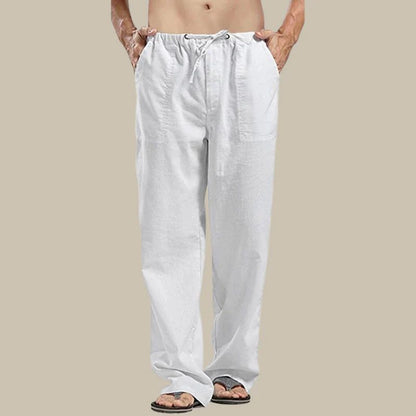 Pantalon Femme Linéaire Confort Élastique pour Été