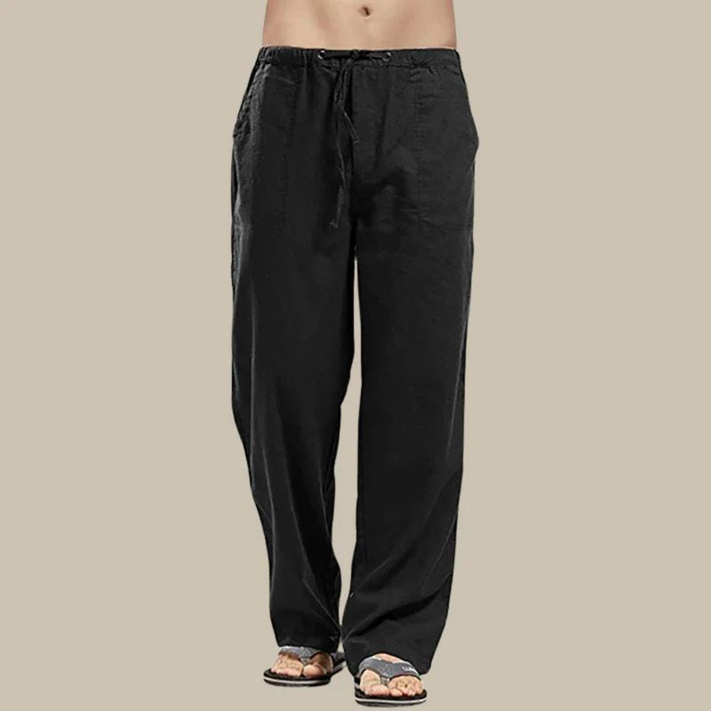 Pantalon Femme Linéaire Confort Élastique pour Été