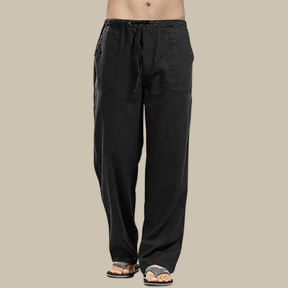 Pantalon Femme Linéaire Confort Élastique pour Été
