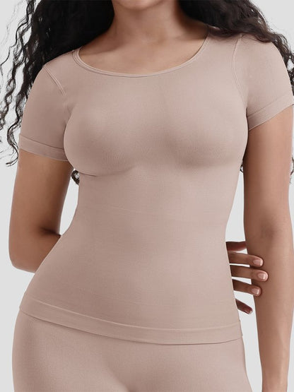 T-Shirt Équipée Taille Haute sans Couture