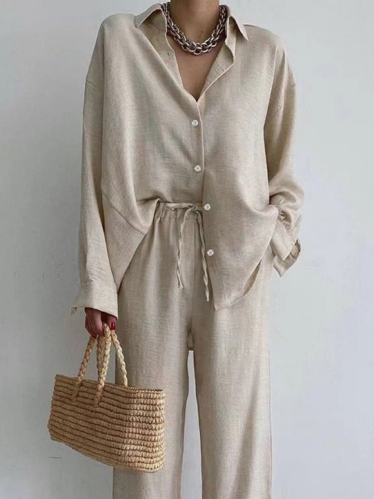 Robe Été Femme Décontractée - Ensemble Deux Pièces en Lin Léger et Confortable - PanierRoyale