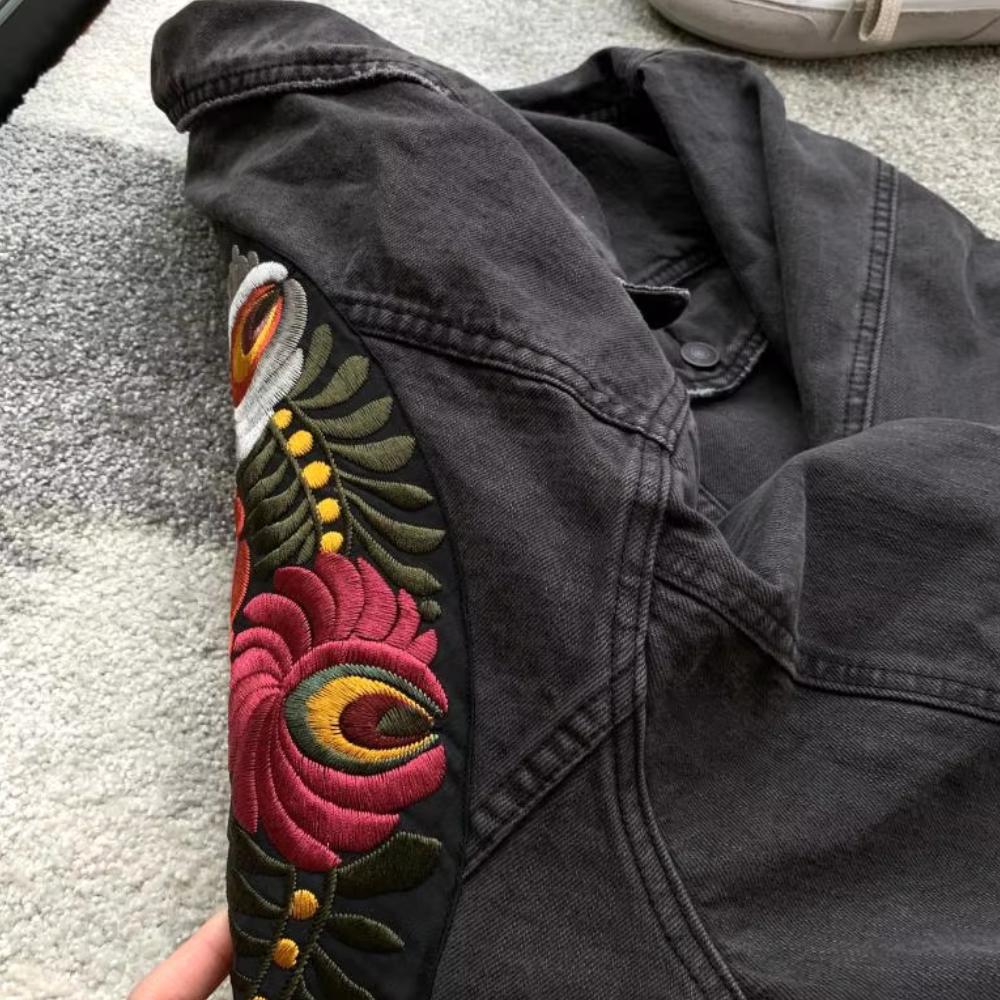 Veste en Denim Decorée - vue 7