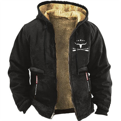 Sweat à capuche homme hiver chaud et confortable