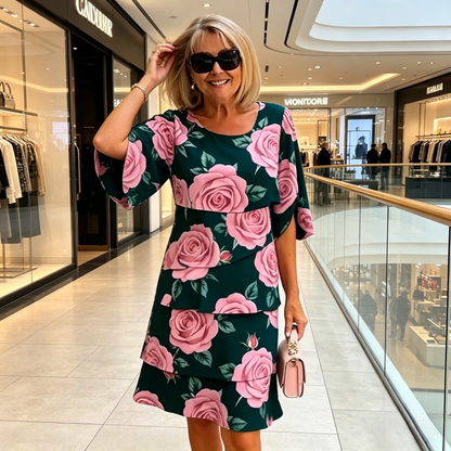 Robe Femme Fluide Motif Floral Coupe Ample