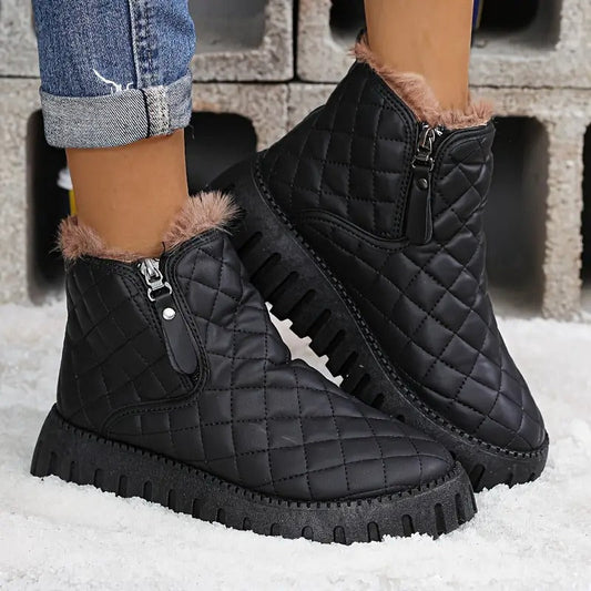 Bottes Femme Cuir Confort Semelle Antidérapante - PanierRoyale