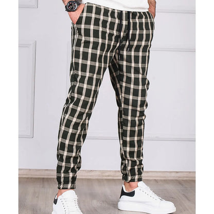 Pantalon à Carreaux Élégant pour Homme