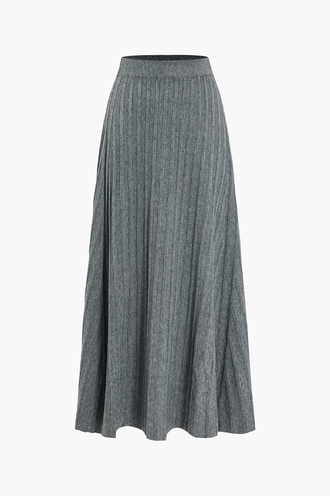 Robe Mi-Longue Élastique Plissée Féminine