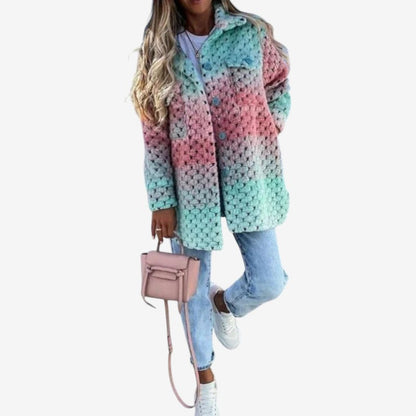 Manteau Femme Longueur Mi-Mollet avec Poches Douillet