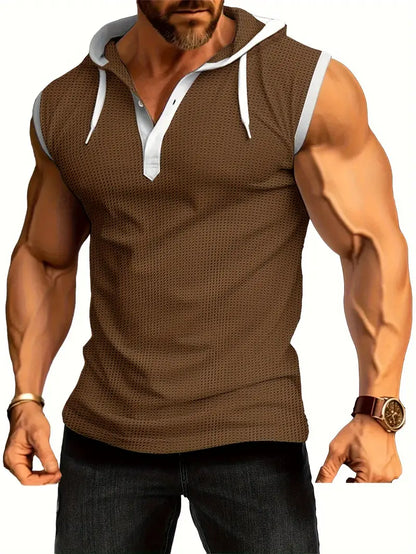 Débardeur Homme à Capuche Sport