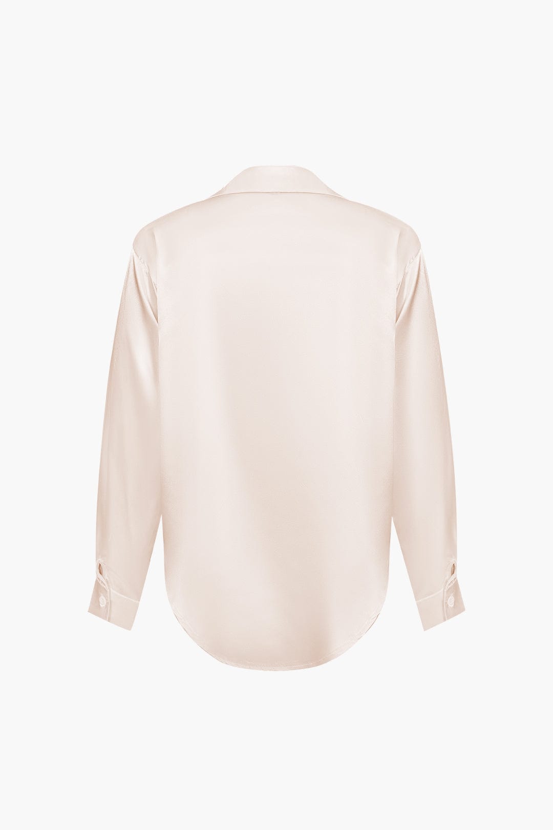 Blouse Élégante en Soie Satinée Longue Manche