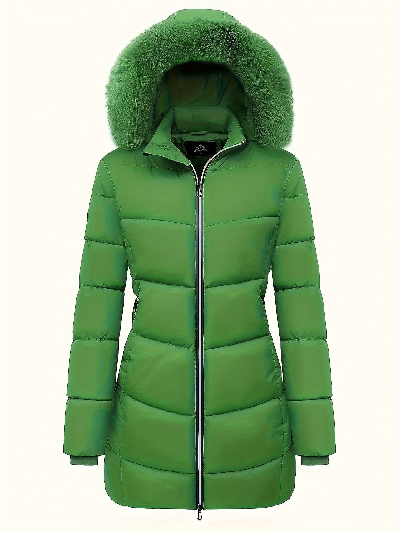 Manteau Femme Hiver Chaud avec Capuche et Poches Réversibles