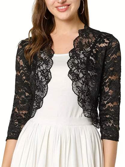 Cardigan Femme Manches Longues Fleuri Chic - PanierRoyale