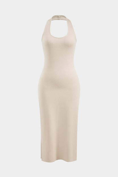 Robe Bodycon Mi-Longue avec Pull Capuche Assorti
