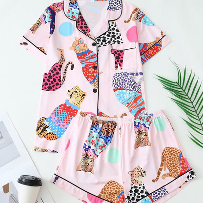 Pyjama Femme Confort Doux à Manches Longues