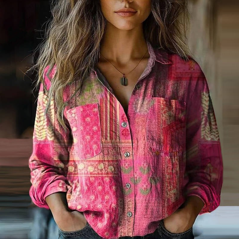 Blouse Femme Décolletée à Manches Courtes Été