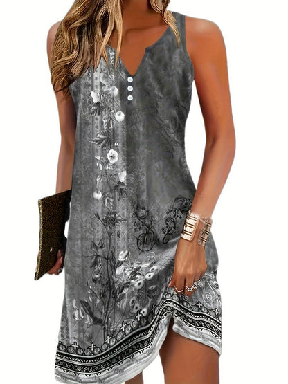 Robe Décontractée Femme Imprimée Véritablement Féminine