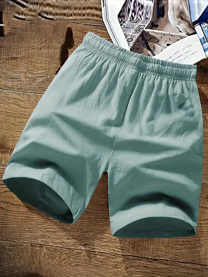 Shorts Homme Décontractés Été avec Cordelière et Tissu Doux