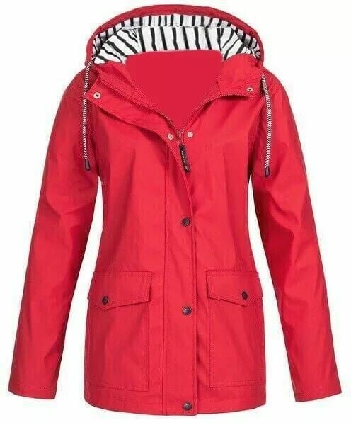 Veste de Pluie Imperméable pour Femme avec Capuche
