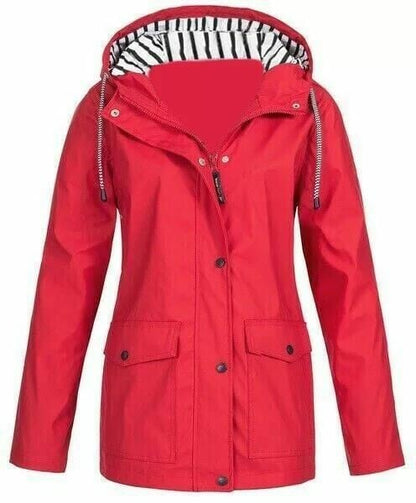 Veste de Pluie Imperméable pour Femme avec Capuche