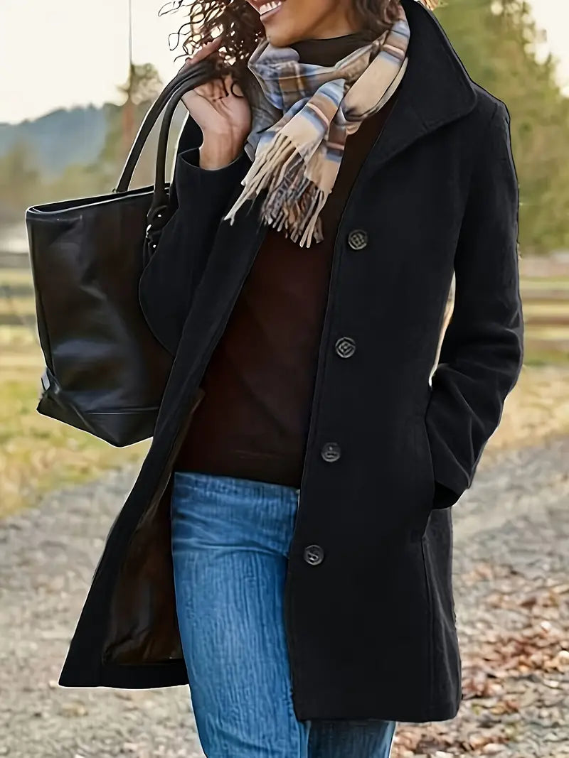 Manteau Femme Hiver Élégant avec Doublure Polaire Chaude