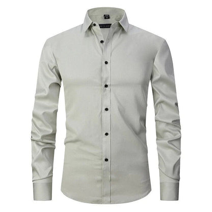 Chemise Homme Classique à Manches Longues Élégante