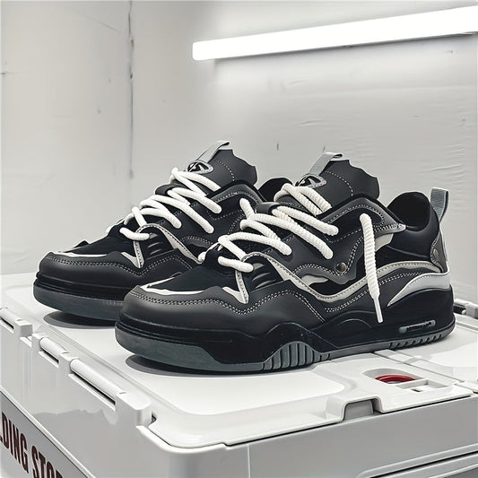 Baskets Running Noires et Blanches avec Lacets Réglables - PanierRoyale