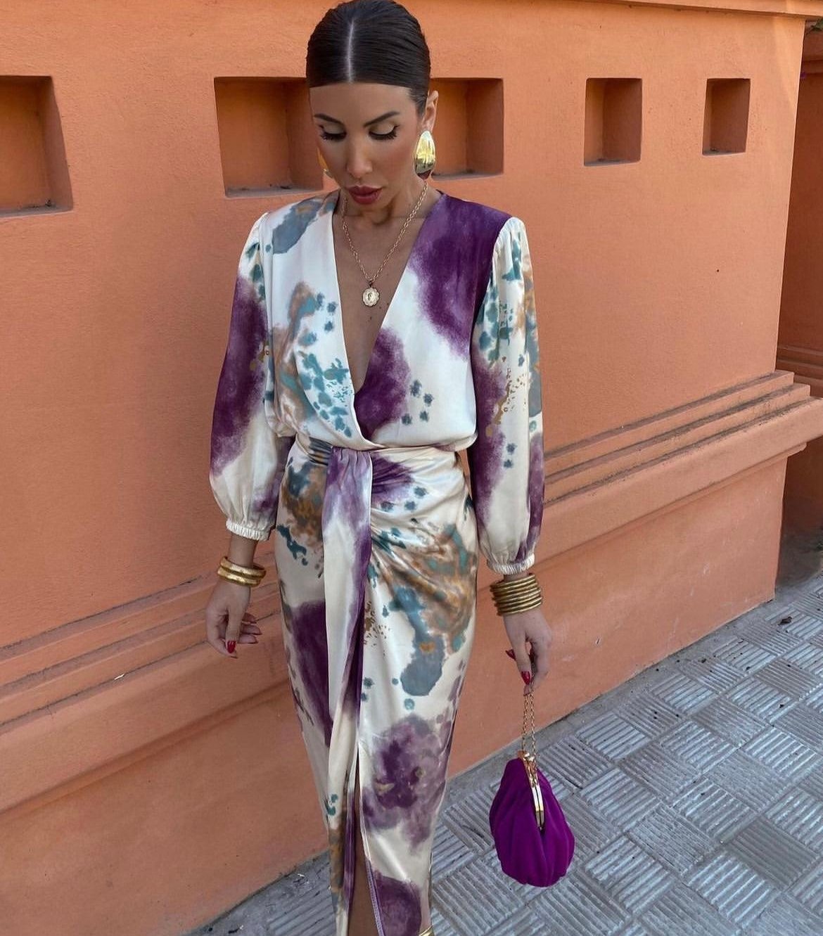 Robe Femme Coupe Fluide Décolleté en V