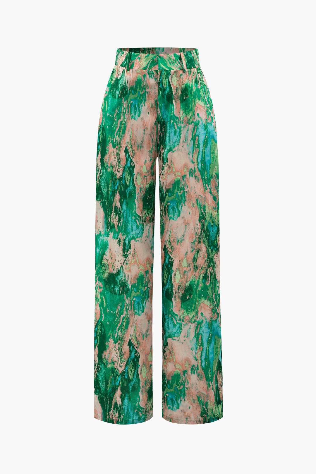 Pantalon Femme Tissu Imprimé Coupe Élégante