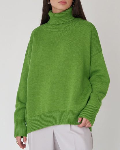 Pull Femme Grande Taille Col Montant Détente