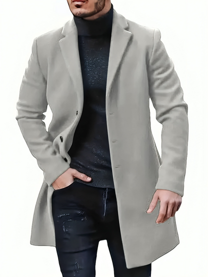 Manteau Homme Élégant et Chauffant en Hiver