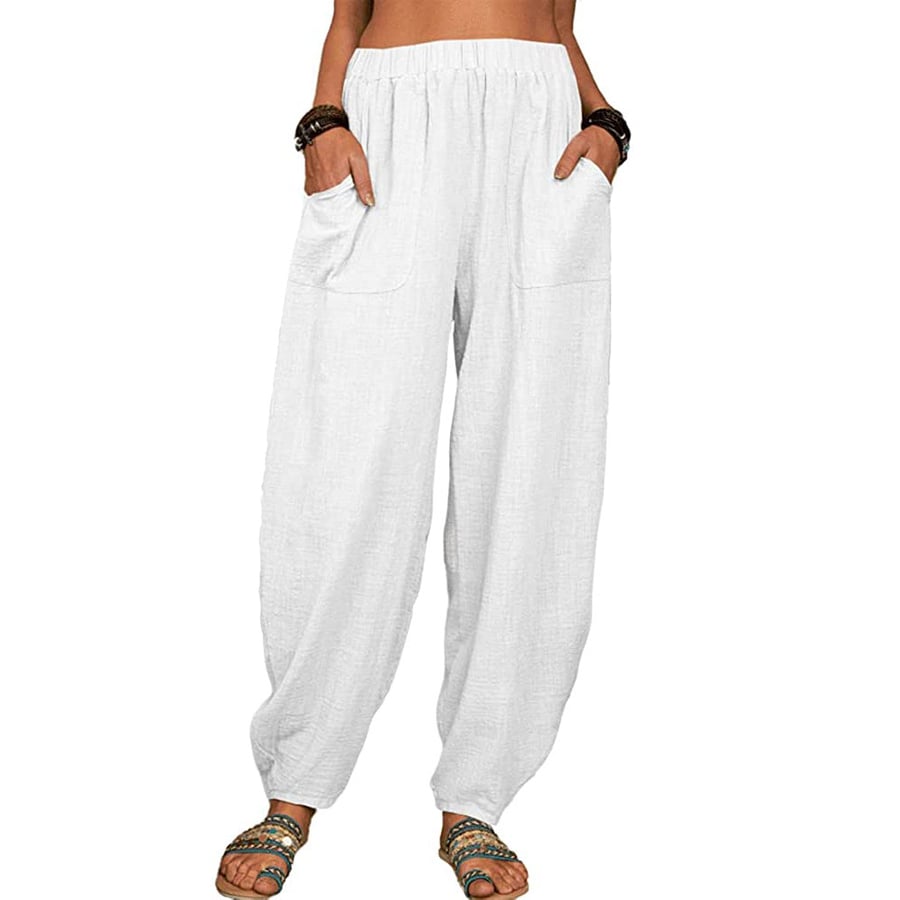 Pantalon Femme Taille Élégante avec Poches Côtelées - PanierRoyale