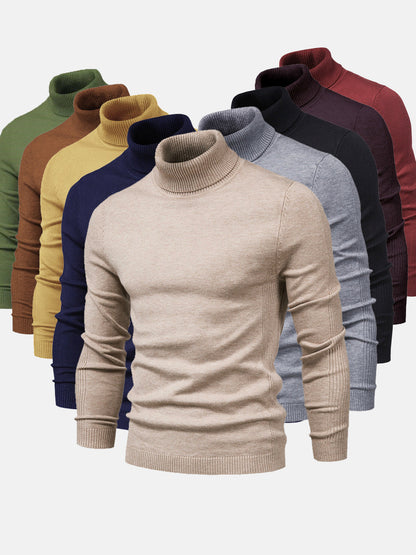 Pull à Col Roulé Homme Lavable
