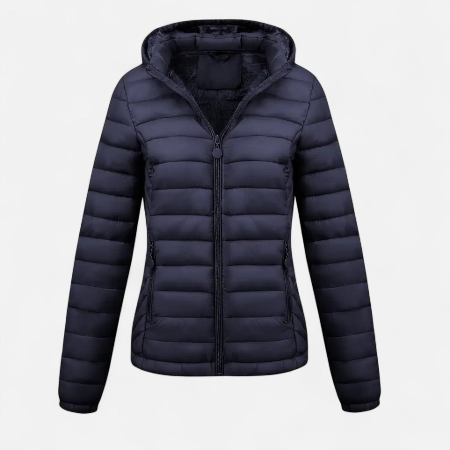 Veste Hiver Femme Doublée Noir Polaire