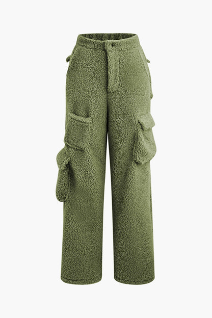 Combinaison Teddy Douce avec Pantalon et Veste Courte