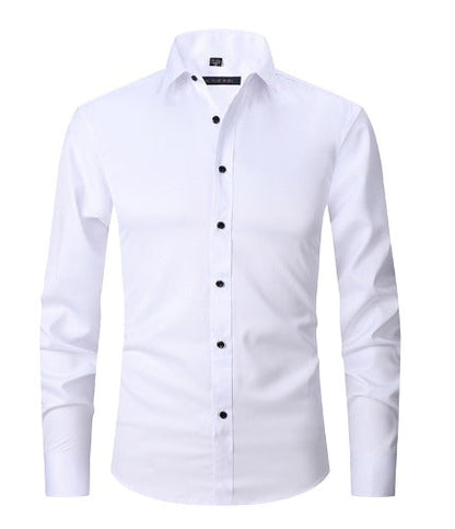 Chemise Homme Noir Élégant Taille Slim