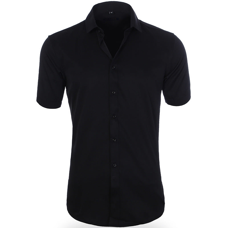 Chemise Homme Manches Courtes Marine Relaxed