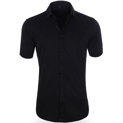Chemise Homme Manches Courtes Marine Relaxed