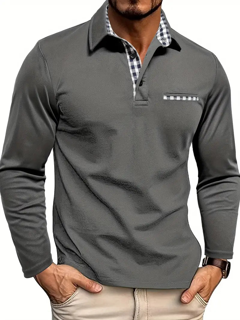 Polo Homme Manche Longue Hiver Chaud - BerlinGlamour