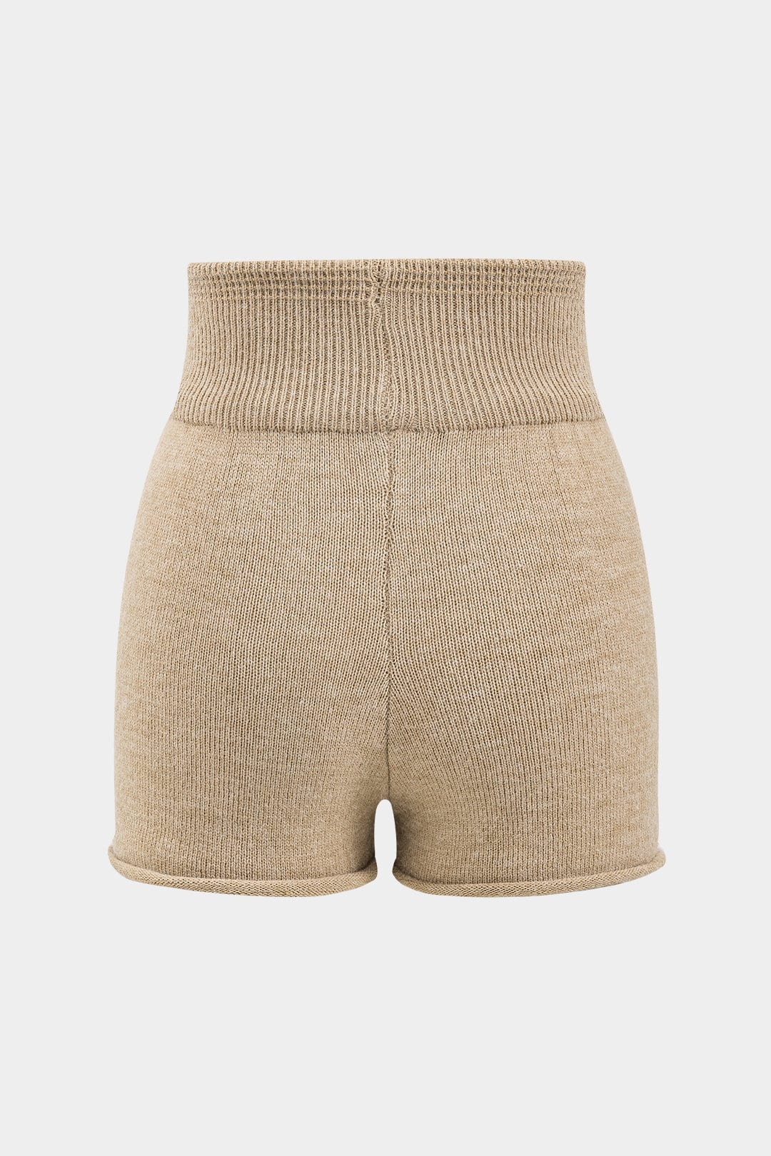 Luana | Ensemble Décontracté Col Montant et Shorts Haute Taille