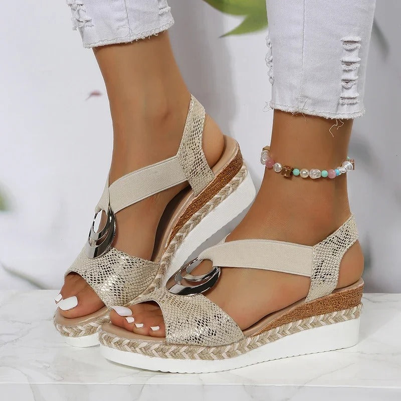 Sandales Femmes Élégantes à Talons Hauts pour Été